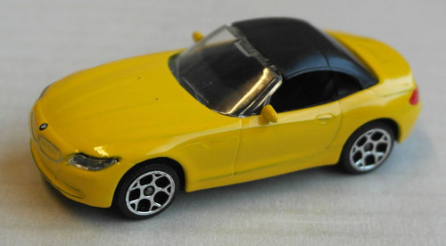 Majorette bmw roadster gelb - z4,